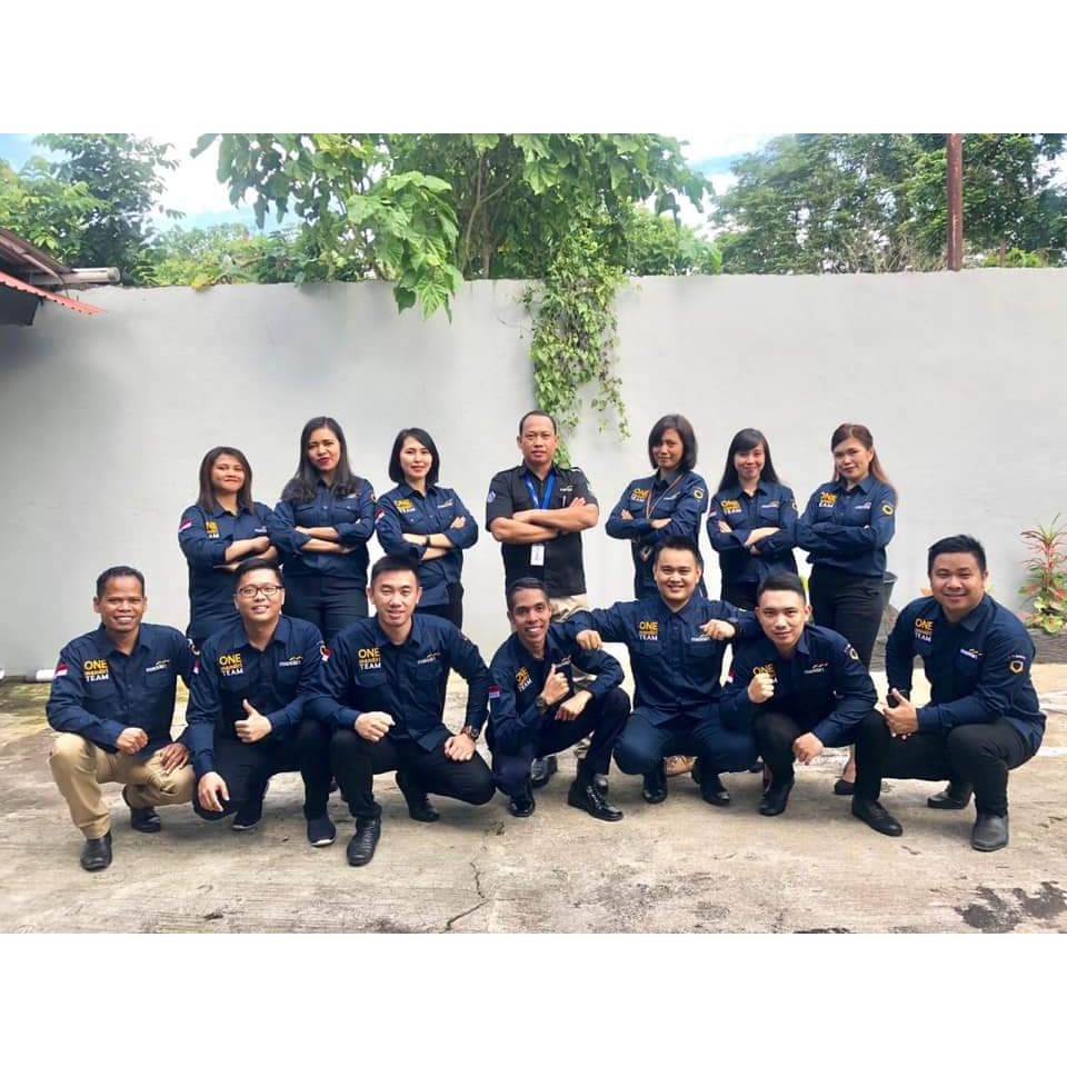 Kemeja Seragam One Mandiri Team Bordir Baju Pria Wanita Pdl Bank Mandiri Biru Navy Panjang Cod Shopee Indonesia