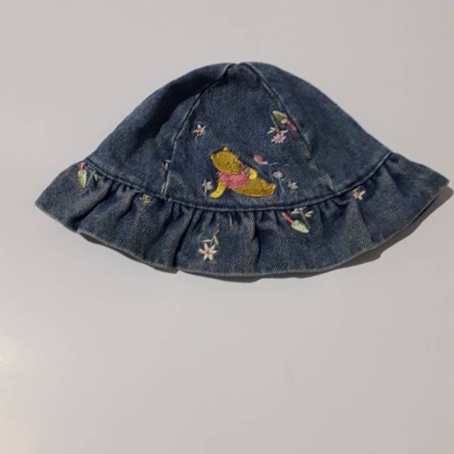 topi jeans baby / topi bayi bekas / topi anak preloved / topi jeans lucu