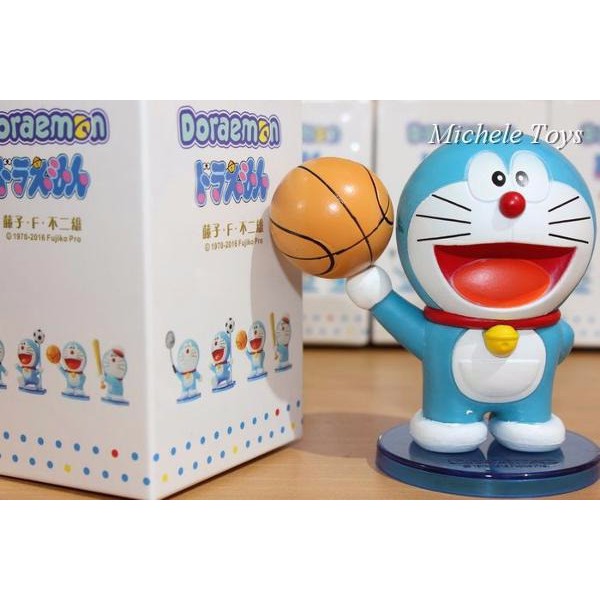 Figure Doraemon Basket Ball Edition Original Tinggi 7 Cm D-25