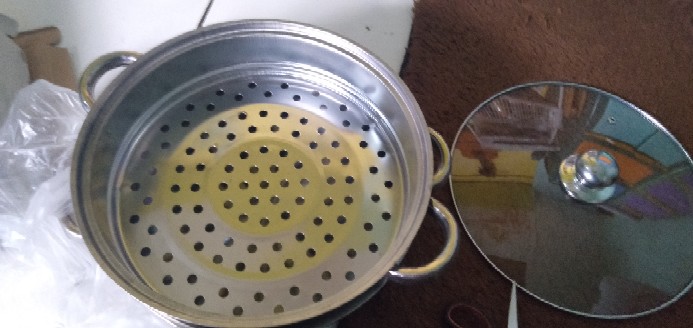 Dandang Steamer Panci Kukus Susun Stainless Steel Double Pan Serbaguna Alat Masak Dapur Dimsum Rumah