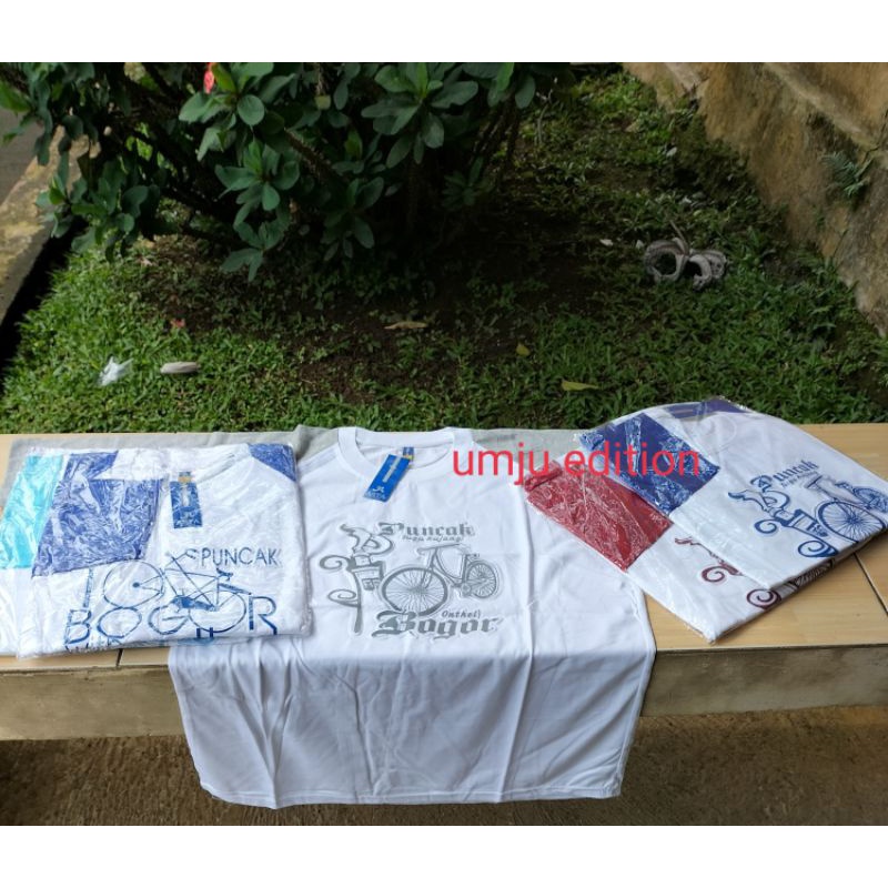 KAOS OBLONG DEWASA  PUTIH (OLeh" PUNCAK-BOGOR)