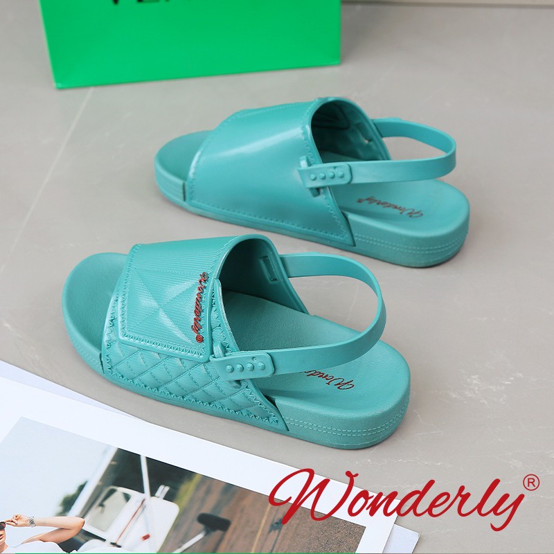 Sandal Wanita 2 in 1 Jelly Sendal Wanita Wonderly Sandal Tali  2027-2