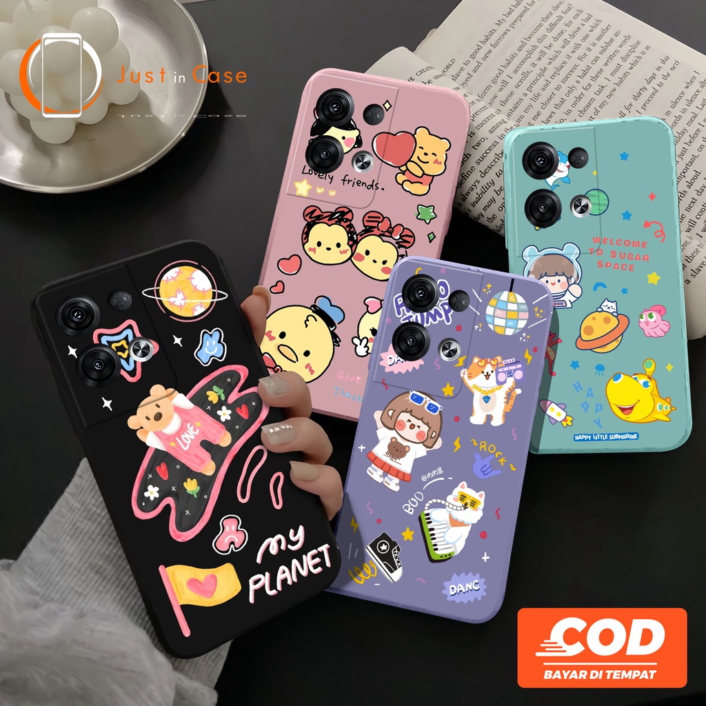 Case Macaron Softcase TPU (UV16) Oppo A55 A95 4G 5G A74 A16 A15 A15s A54 A53 A52 A92 A5 9 2020 RENO 7 6  5 5F 4 4F A5S A12 A7 A1K F5 F7 F9 F11 PRO A3S CUTE LUCU