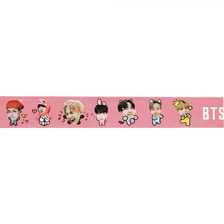 Stiker Washi Tape Motif Kartun Kpop BTS Untuk Stationery