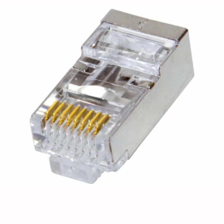 Connector RJ45 Cat6 Cat5e Ethernet - Konektor Untuk Kepala Kabel UTP LAN Jaringan internet