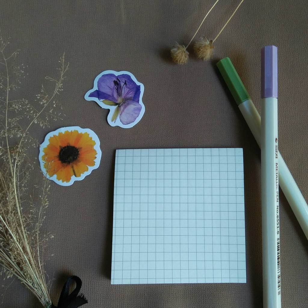 

Korean Post-it Sticky Note/ Post it Pattern Grid/kotak-kotak