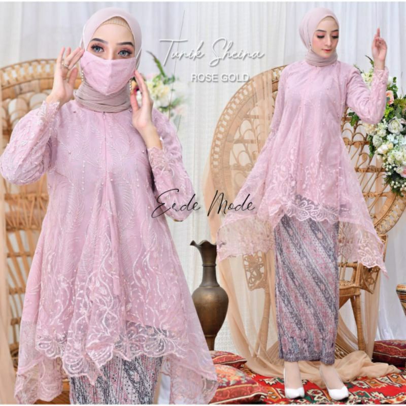 ATASAN KEBAYA TUNIK BROKAT/TUNIK BROKAT/KEBAYA TUNIK/KEBAYA TUNIK BROKAT/DFS