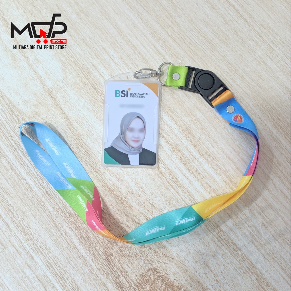 

TALI LANYARD CUSTOM FULL COLOR PLUS HOLDER DAN CARD MDPRINTSTORE