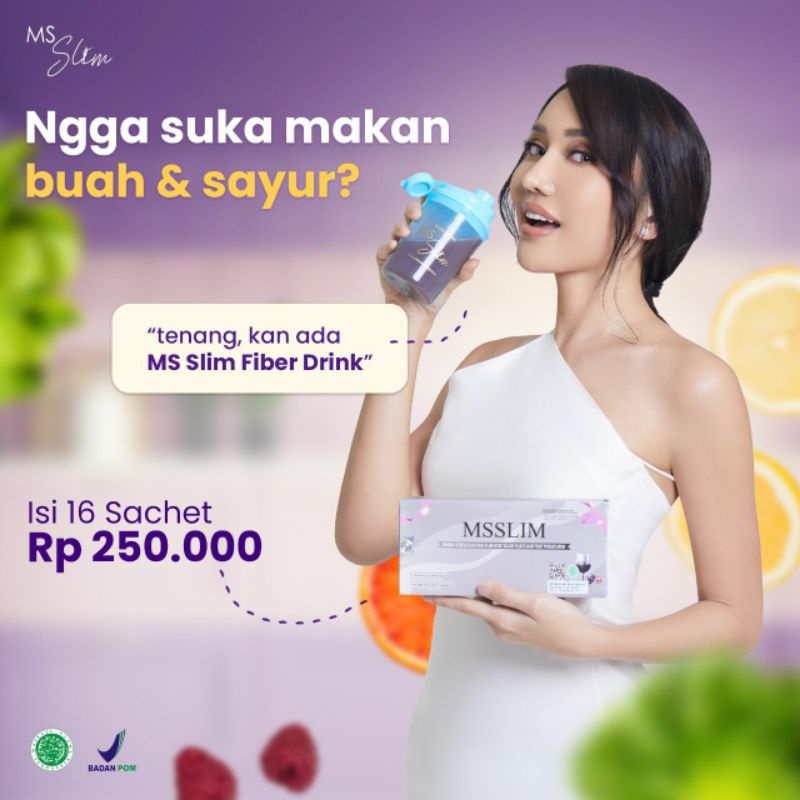 

MS SLIM BLACK DRINK MS GLOW ORIGINAL (Free gift)