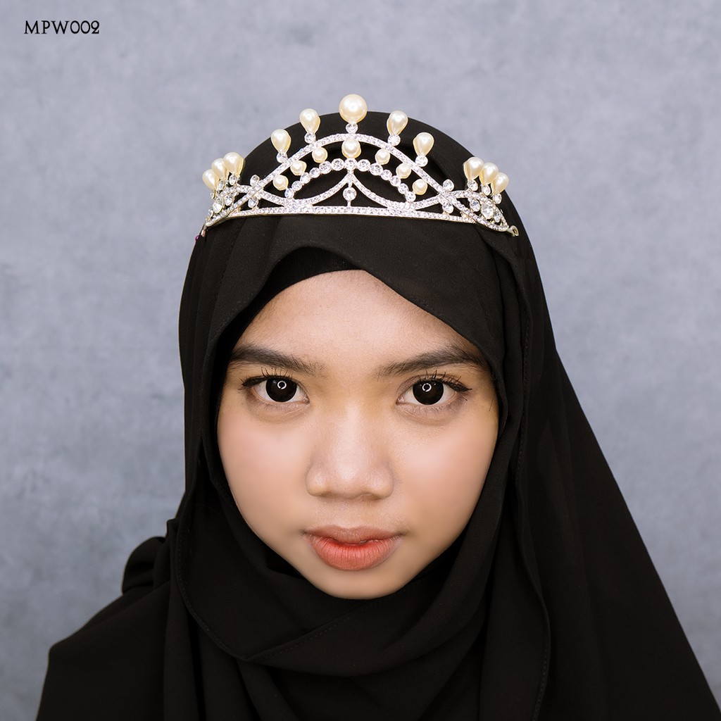 [PRODUK FAVORIT] CROWN BRIDE MAHKOTA PREMIUM ASESORIS HIJAB PESTA MPW002