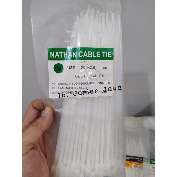 

KABEL TIS/CABLE TIES/KABEL TIS 3,6 X 100 MM / 150 / 200 / 250 MM