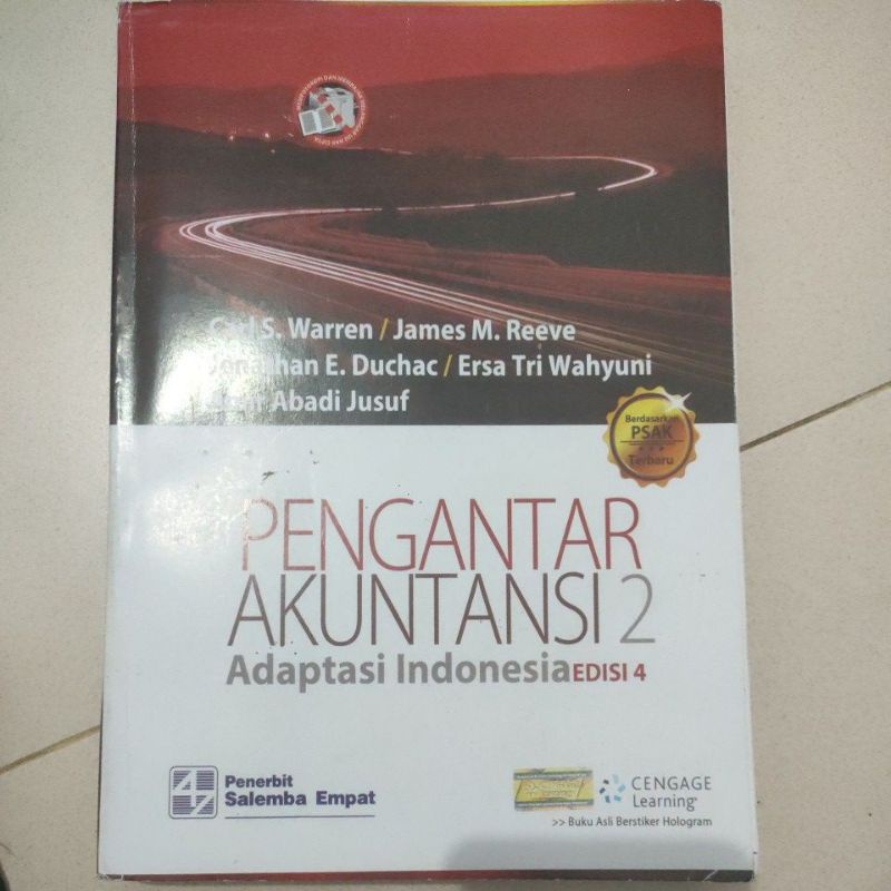 preloved pengantar akuntansi 2 adaptasi Indonesia edisi 4 warren