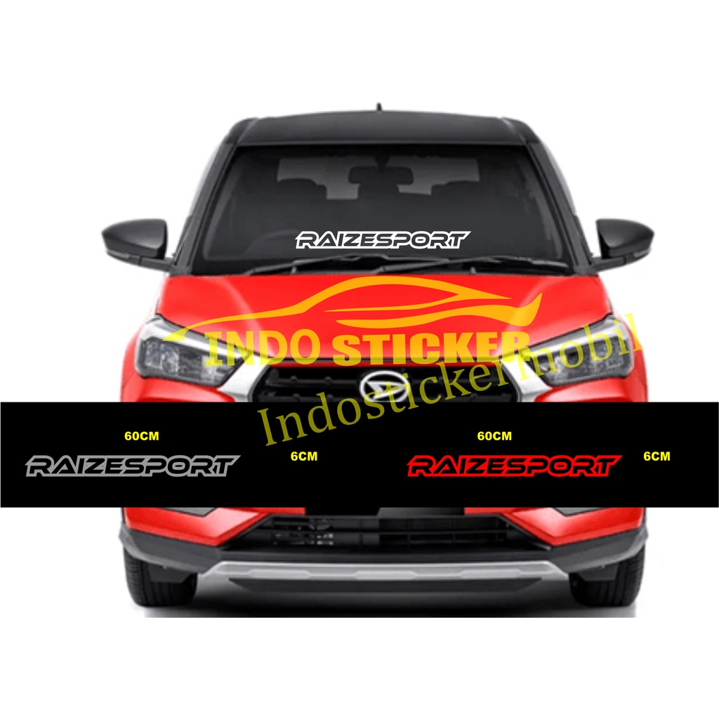 Sticker stiker kaca mobil raize cutting sticker mobil toyota raize sport