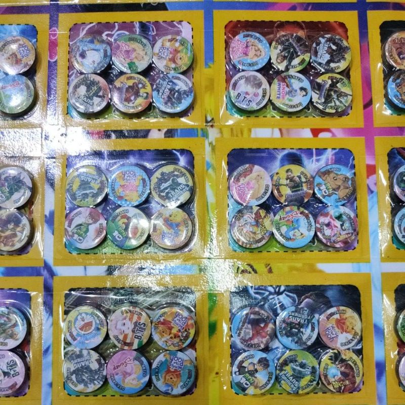 Mainan Magnet Kancing 1 Lembar Grosir