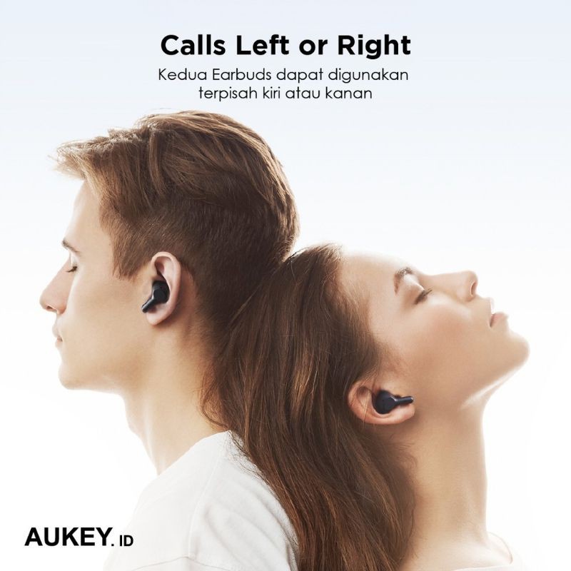 Aukey EP-T25 TWS Bluetooth/Headset High Fidelity Audio Original Garansi Resmi Aukey