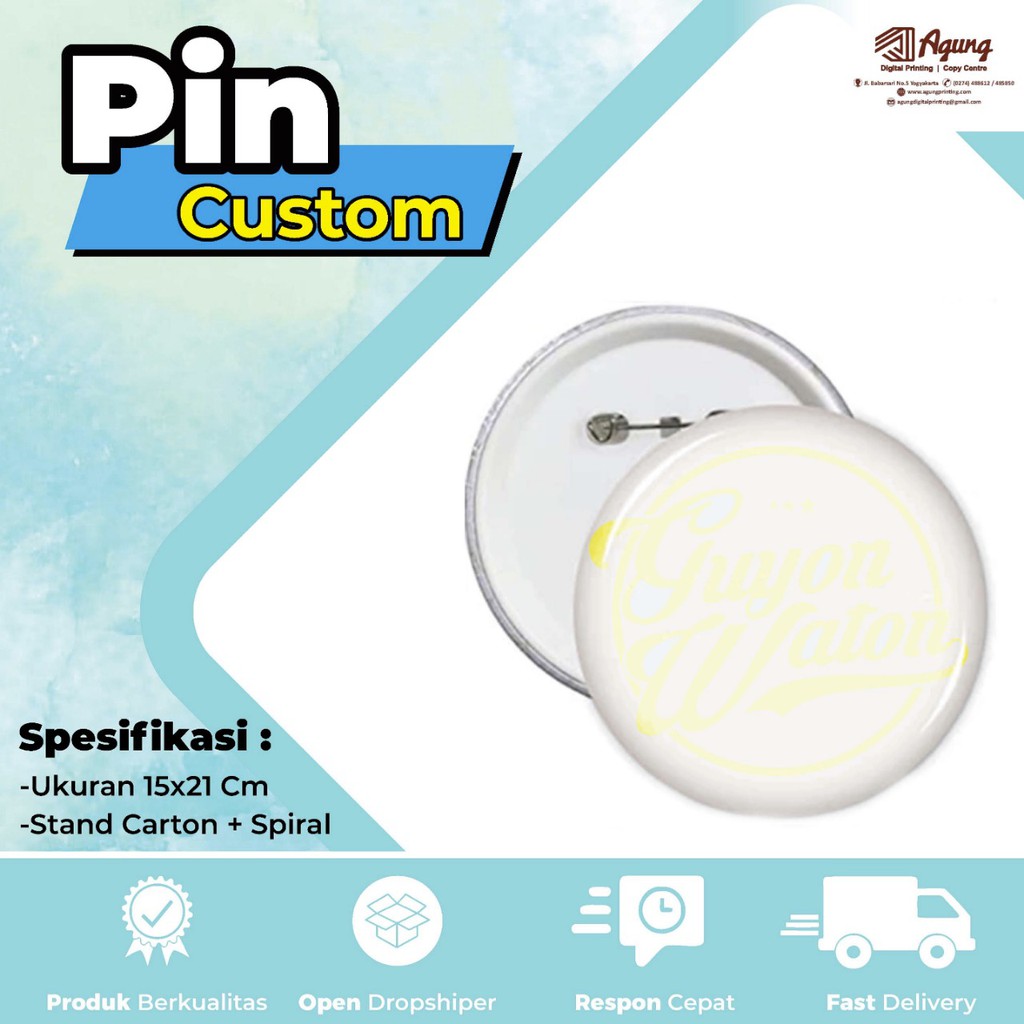 

CETAK PIN DESAIN SESUAI KEINGINAN (CUSTOM) MURAH BISA SATUAN UKURAN 58MM