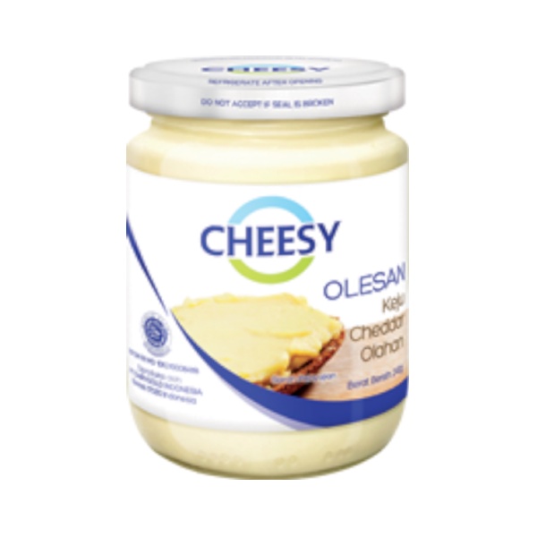 

Selai keju Cheddar Cheesy 240 Gram botol putar