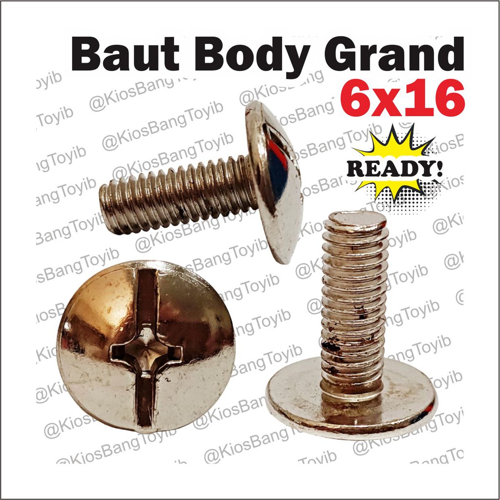 Baut Body Chrome 6x16 Grand Legenda Karisma Supra ★𝐌𝐚𝐥𝐨𝐮𝐬𝐲★