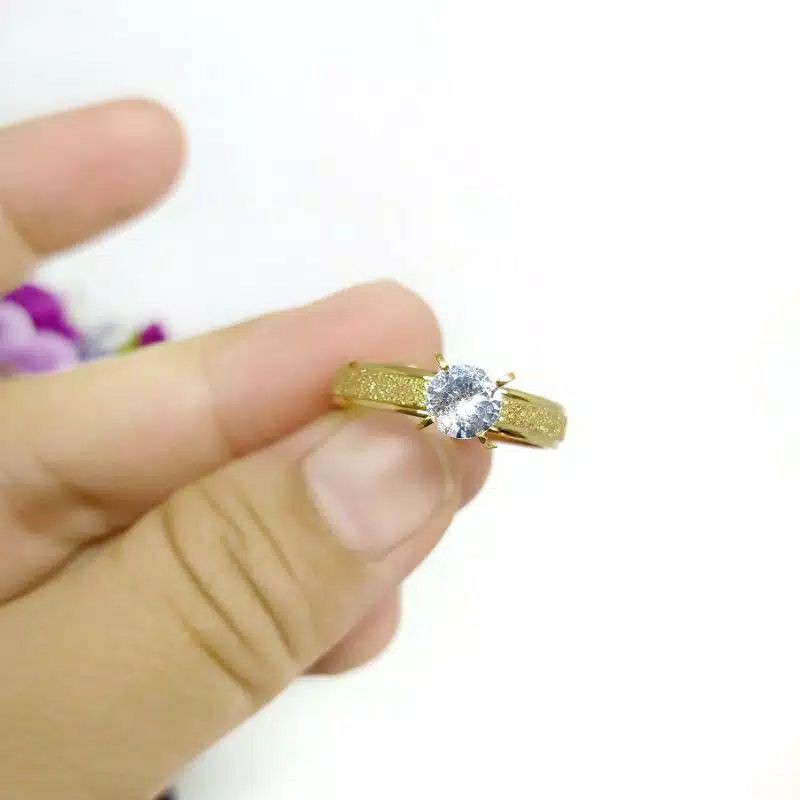 Fourfashion Cincin Titanium Pasir Mata SCC6374