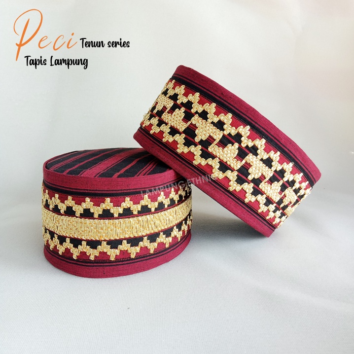 PECI TAPIS LAMPUNG MOTIF TENUN TAJUK & SASAB - PECI TAPIS LAMPUNG - PECI KHAS LAMPUNG - PECI ADAT LA