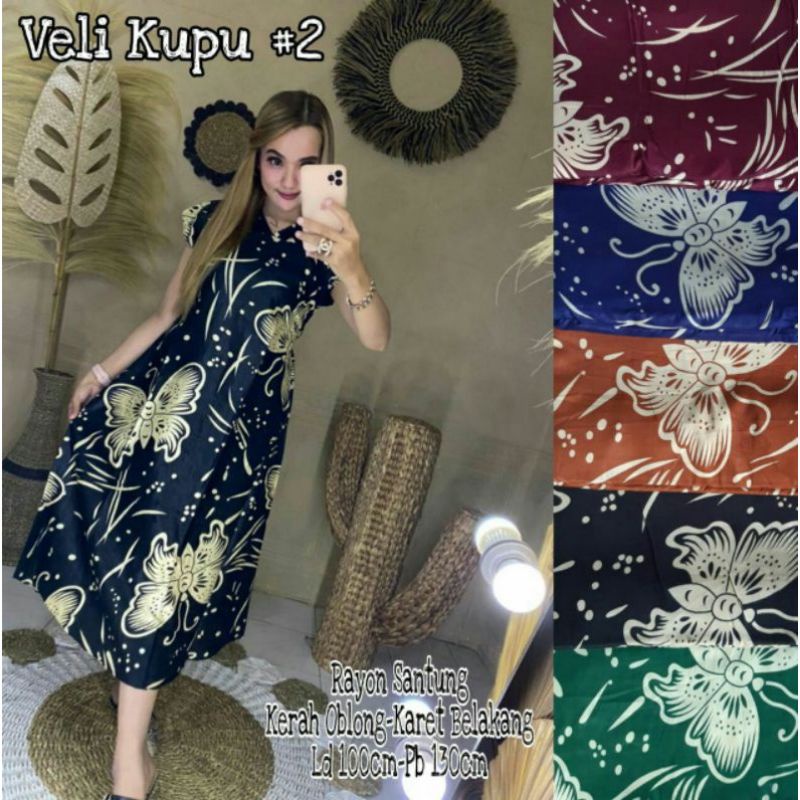 Dres velly motif kupu_kupu