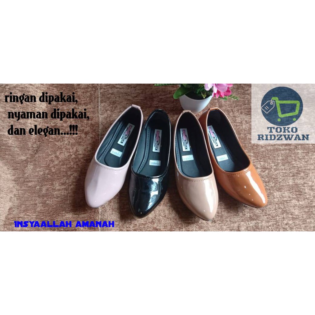 sepatu balet wanita new 2021 model rampel pita