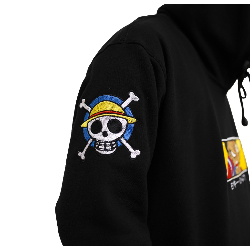 HOODIE ANIME ONE PIECE D. LUFFY BORDIR