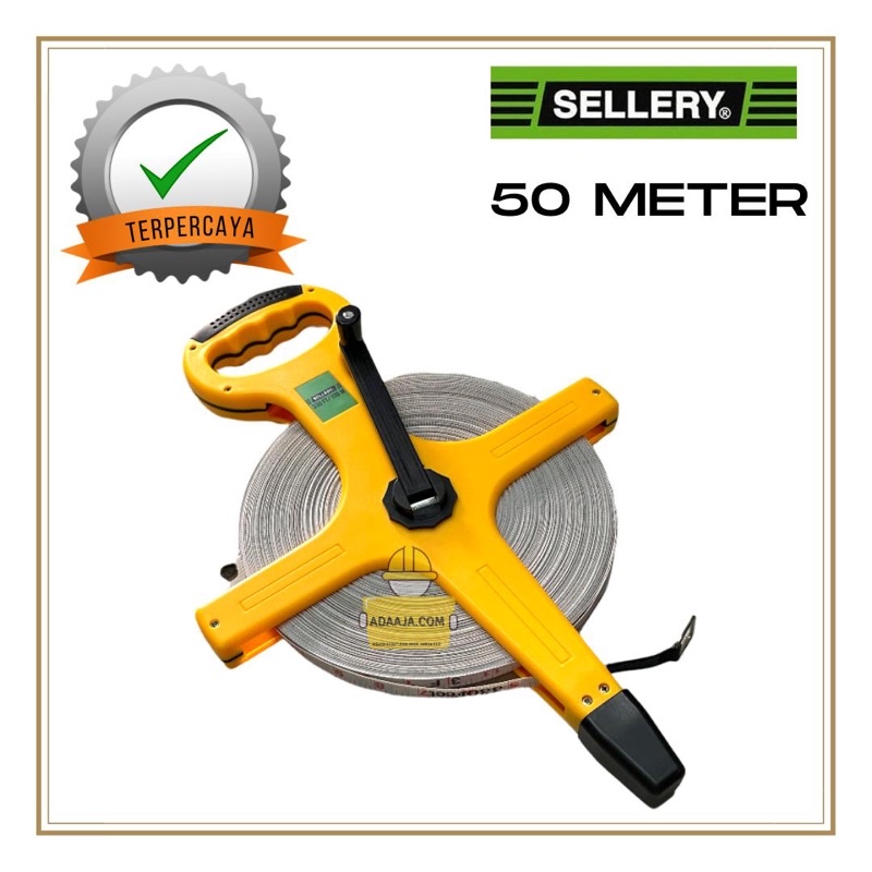 Meteran Roll Gulung Meteran Tanam Tancap 50 Meter Besi