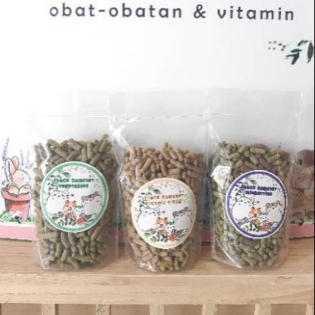 Snack hamster marmut kelinci bervitamin lengkap