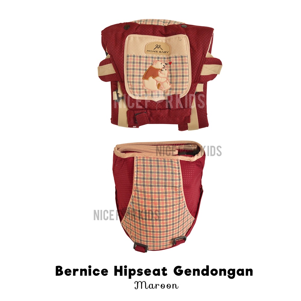 Mom's Baby Gendongan Bayi Baby Carrier Hipseat 7 in 1 Bernice Series MBG2025 / Gendongan Bayi Depan Duduk