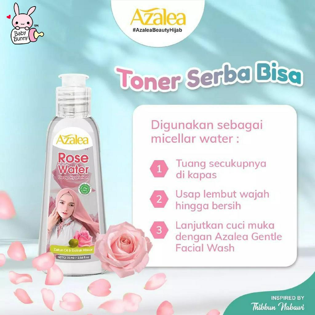 ❤ BELIA ❤ AZALEA Rose Water Deep Hydration 75ml | Zaitun Oil &amp; Ekstrak Mawar | BPOM