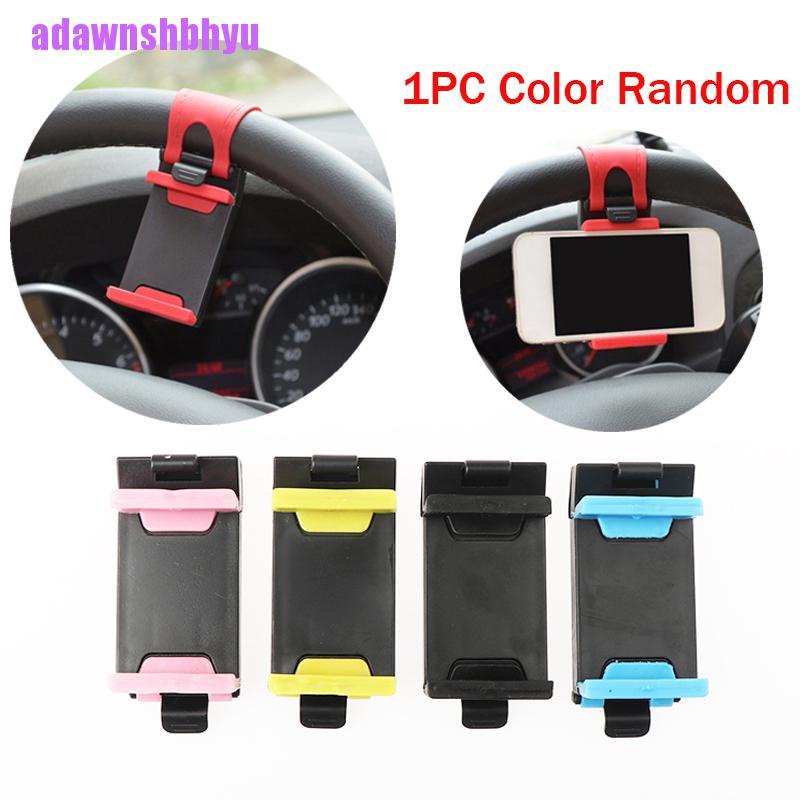 (adawnshbhyu) Bracket Klip Mount Setir Mobil Holder Handphone