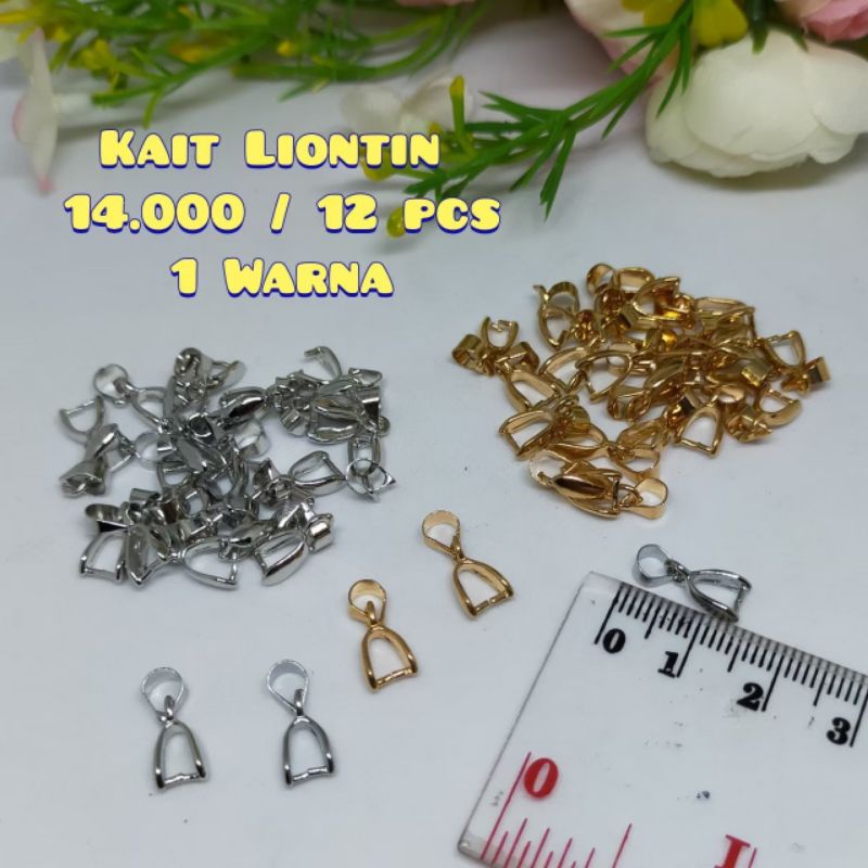 12 Pcs Kait Liontin kait Kalung Liontin Kait Liontin DIY Aksesoris