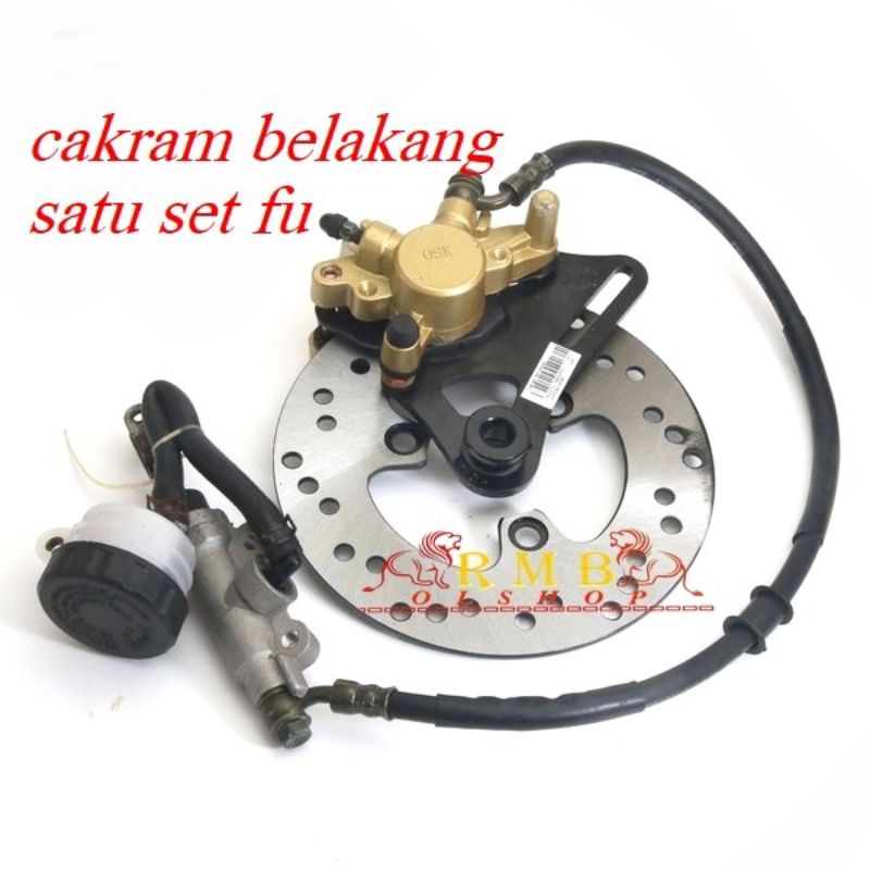 CAKRAM BELAKANG ASSY KOMPLIT SATRIA FU SE cakram set satria 150/fu SATRIA 2TAK SET CAKRAM