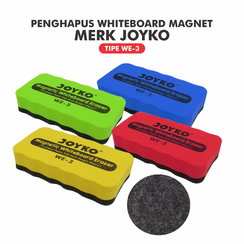 

Penghapus Papan Tulis Magnetik Joyko WE 3 For White Board penghapus