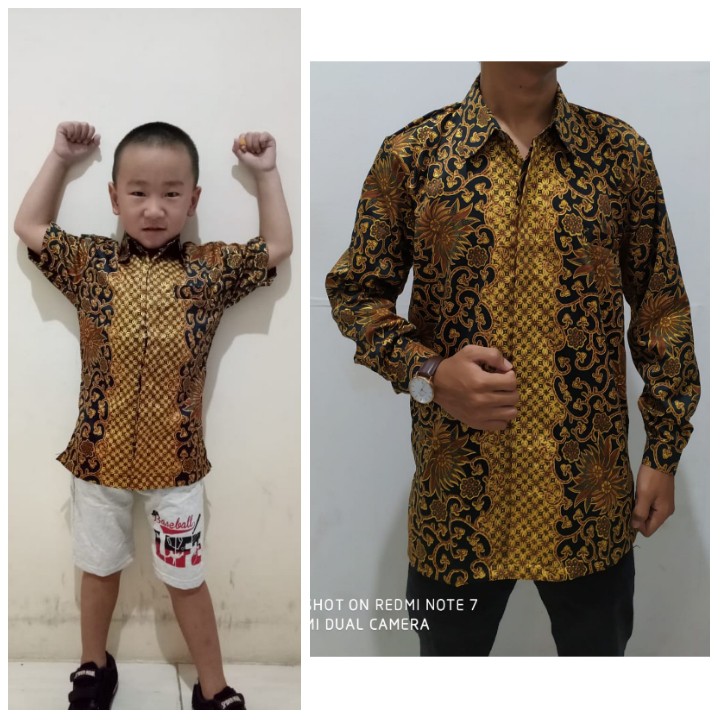 SB Collection Couple Dadboy Raditya Atasan Kemeja Batik Modern Anak Dan Ayah Pria