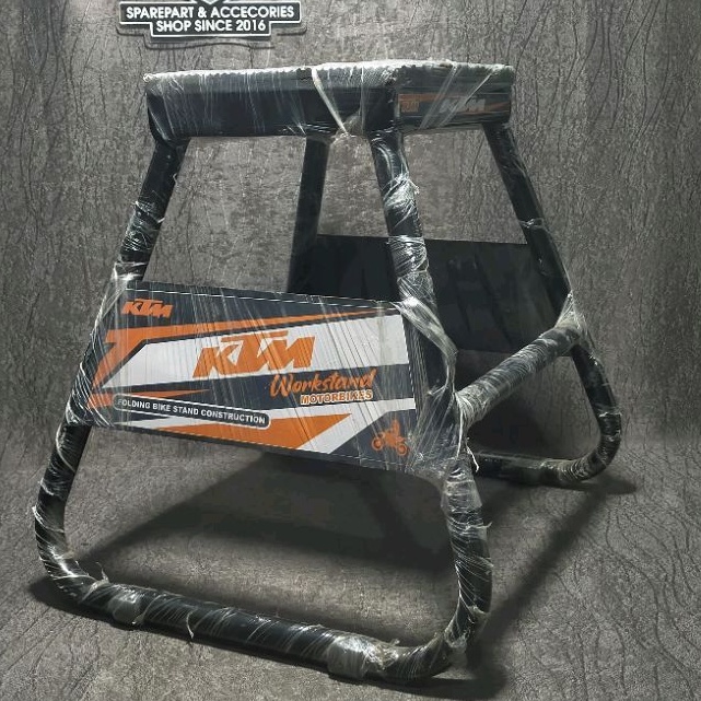 WORKSTAND JACKSTAND STANDAR DUDUK PADDOCK PEDOK SUPERMOTO MOTOCROSS TRAIL TRIL KLX CRF DTRACKER KTM.