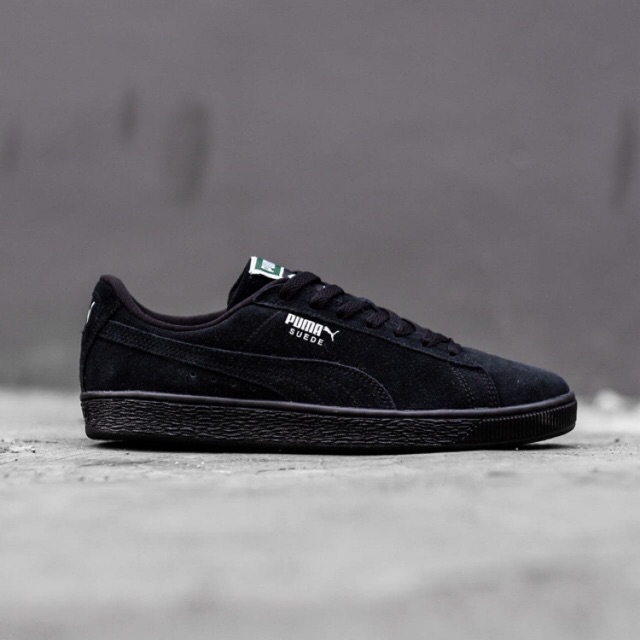 SEPATU SNEAKERS PUMA SUEDE FULL BLACK ORIGINAL | Shopee