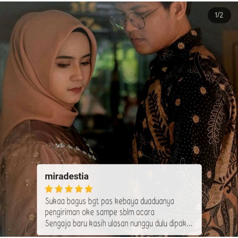 BATIK COUPLE KEBAYA MODERN/COUPLE AS_SYIFA/COUPLE KEBAYA KONDANGAN LAMARAN-KEBAYA WISUDA-2