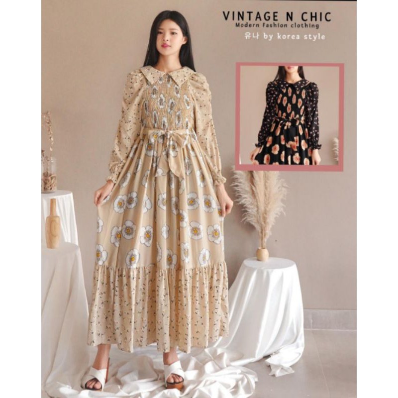 Gamis Korean Look Original Yuna Fit to L