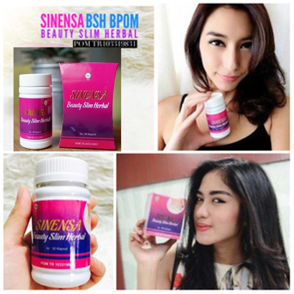 Sinensa Beauty Slim Herbal Obat Kurus Diet Pelangsing Penurun Berat Badan Pria Wanita Bpom Original Shopee Indonesia