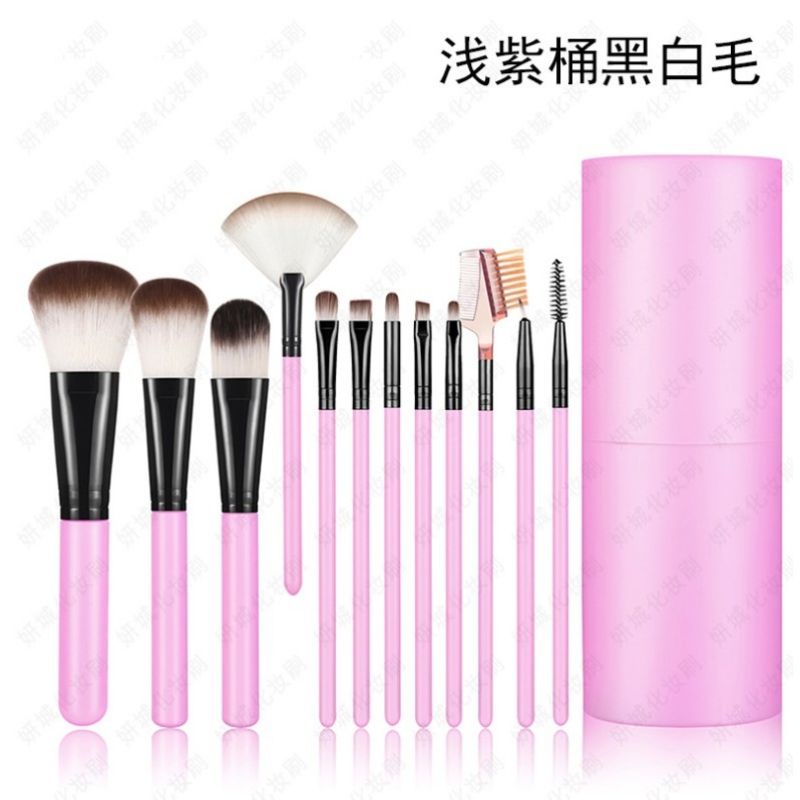 [COD] 12 in 1 Kuas Make Up Set / Make Up Brush Set Import / Kuas Bedak Make Up Tools