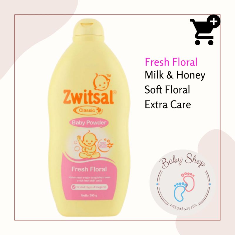 ZWITSAL Baby Powder 300 gram | Bedak Tabur Bayi Zwitsal