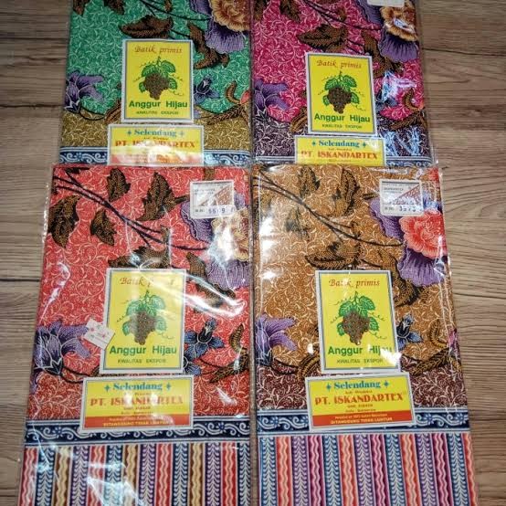 Selendang  Bayi Batik Anggur Hijau Halus,bagus Ori/asli