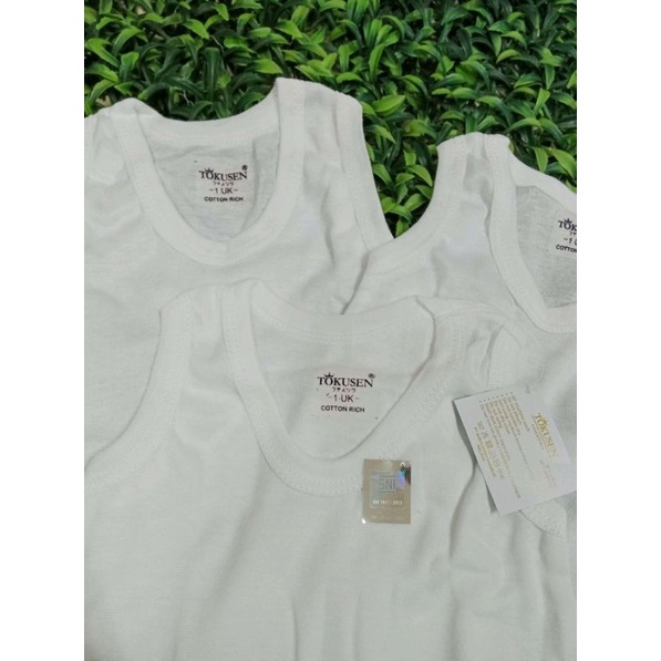 Kaos Dalam Singlet Bayi Baru Lahir Tokusen Costly SNI Satuan Dan 3PCS