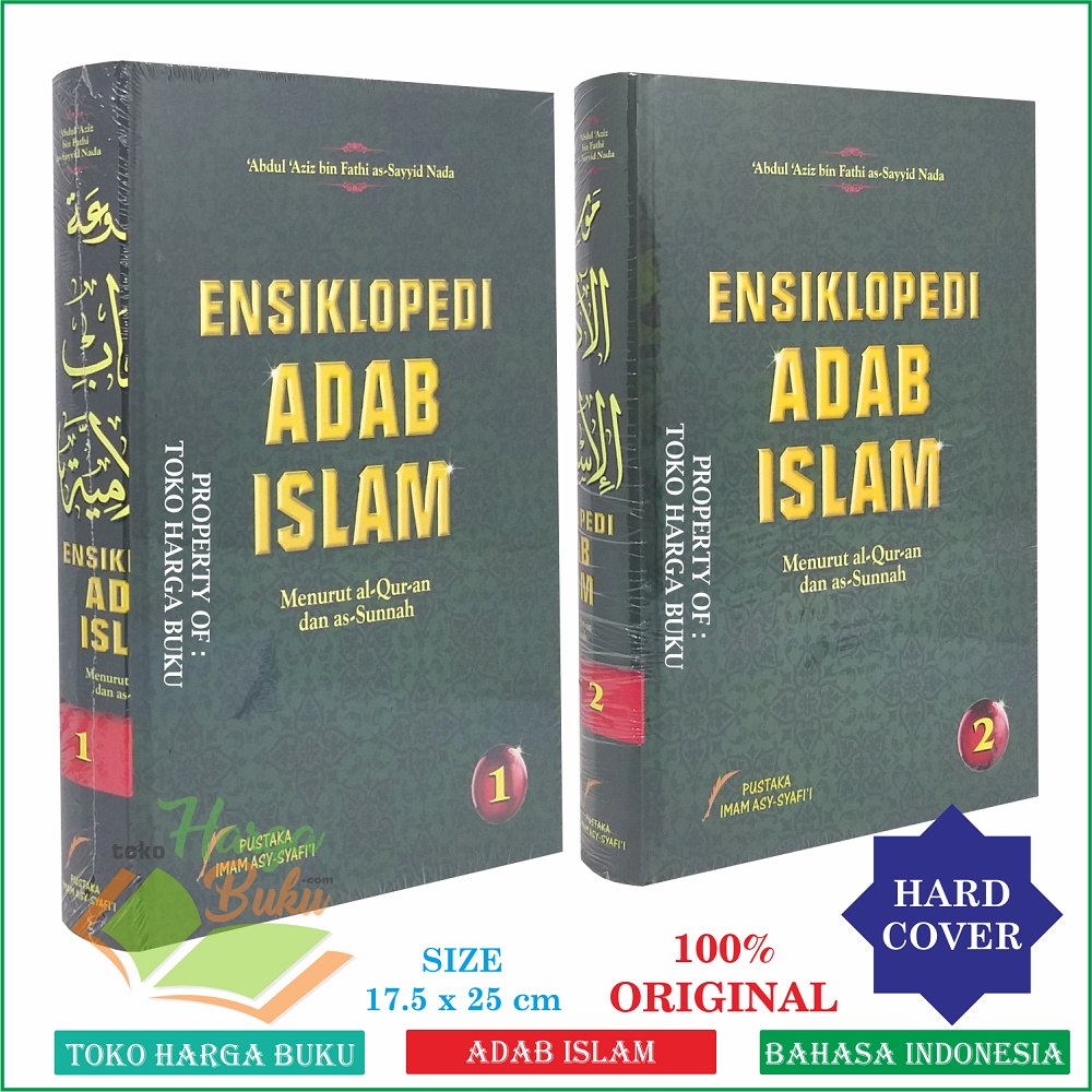Foto Ensiklopedi Adab Islam Jilid 1 dan 2 ORI - Pustaka Imam Syafii