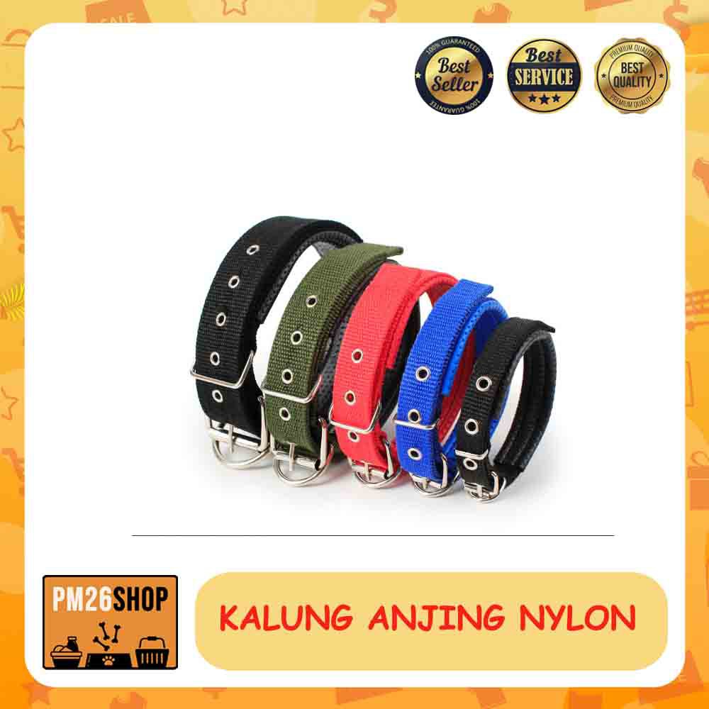 KALUNG ANJING NYLON MODEL GESPER UKURAN S