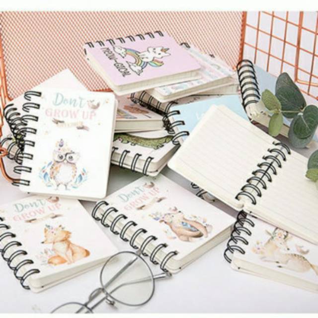 

Buku Memo / Notebook Spiral untuk Catatan motif Kartun