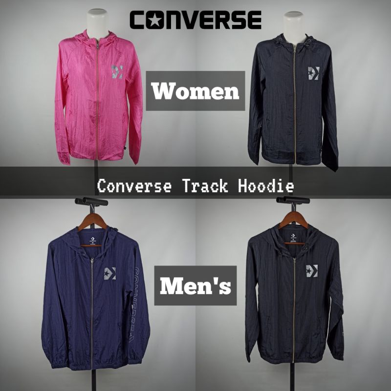 Jaket Converse Track Hoodie Original 100% - CONVERSE JAKET RUN TRACK TRAIL RUNNING SEPEDA SALE