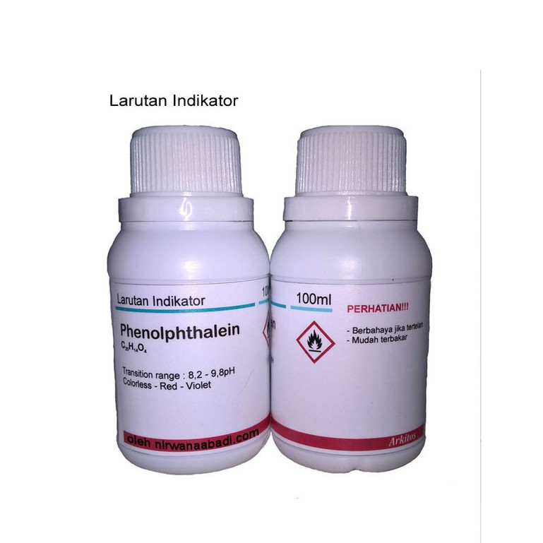 Larutan Indikator Fenolftalein 100ml | Phenolphthalein Indicator ORI